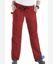 Koi Lindsey M Tall Scrub Pants Drawstring Cargo Red