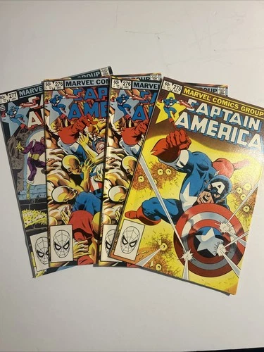 VINTAGE LOT of 4 CAPTAIN AMERICA #275 #276 x2 #277 MARVEL Comic Books 1982-1983