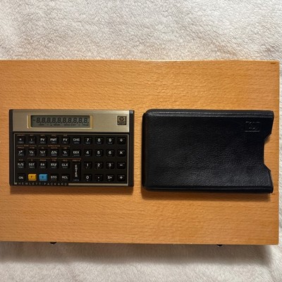 1984 HP 12C Calculator USA Excellent W/ Case Passed Internal Diagnostics 3 Cell