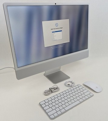 Apple iMac 24'' 4480x2520 M4 Chip 10 Core CPU 16GB 256GB MD3H4LL/A -Crcked screen
