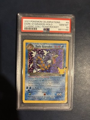 2021 POKEMON CELEBRATIONS CLASSIC COLLECTION #8 DARK GYARADOS-HOLO