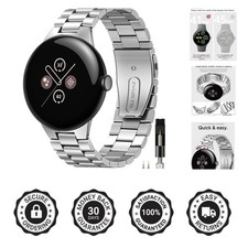 Sophisticated Metal Band for Google Pixel Watch 4/3/2/1 - Easy Install  Secure