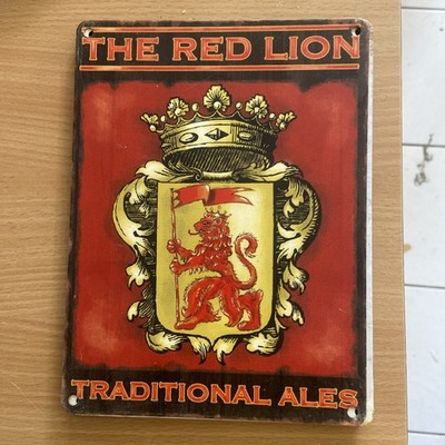 Stahlplatte 15 x 20 cm THE RED LION 