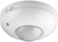 Goobay 95172 Infrarot Bewegungsmelder, Weiß - Zur Aufputz-Deckenmontage, 360° Er