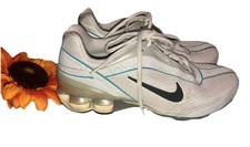 Women’s Vintage Y2K  Nike Shox Blue & White Platinum Shock Sz. 8.5M EUC