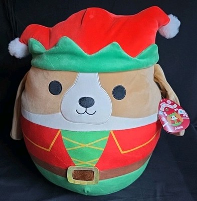 Squishmallows ADELA Christmas Elf Dog Puppy Large 18  plush NEW with Tag