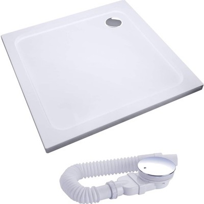Duschwanne Acryl 100x100cm quadratisch Duschelement Duschwanne Set