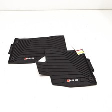 Audi A3 8V Front RS3 Rubber Floor Mats Black LHD 8V6061221041 NEW GENUINE