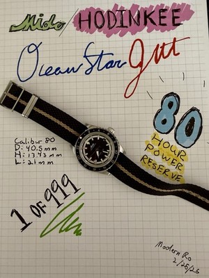 Oceanstar GMT Limited Edition For Hodinkee - Full Set Box And Papers