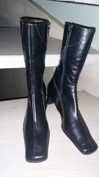 Women Billi Bi Boots Brown Leather 38 #49EO