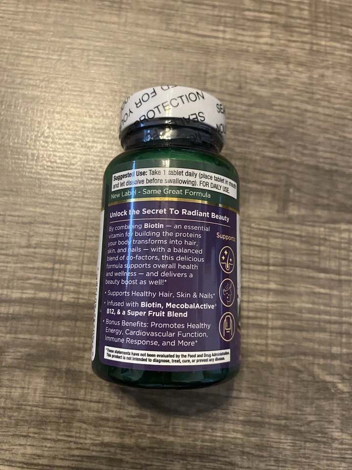 Produtos de pureza cabelo, pele e unhas derreter 30 bagas sabor limonada abas dissolventes - Imagem 3 de 4