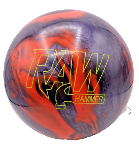 USED Hammer Raw Hammer Hybrid Reactive Bowling Ball, Orange/Black