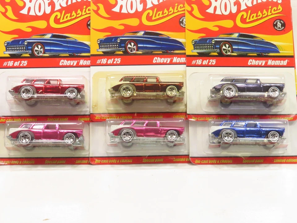 Mattel H7081 12 Hot Wheels Classic Series 1 #16 of 25 Chevy Nomad NIB 8916 - Image 3 of 4