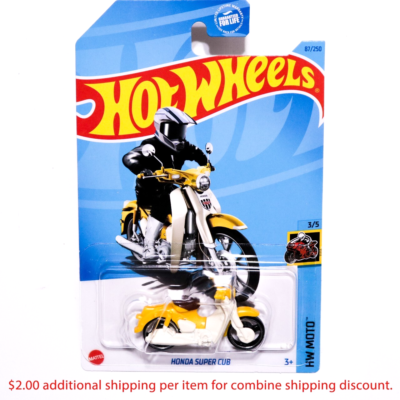 #ad Hot Wheels Moto Honda Super Cub Model Car 1:64 Scale $3.00