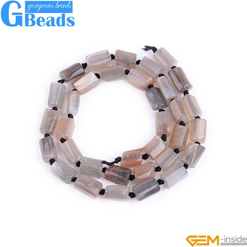 Natural Assorted Gemstone Faceted Tube Column Beads for Jewelry Making 8x12mm - Picture 164 of 192