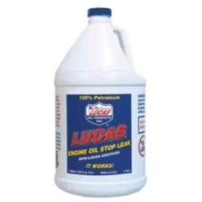 Lucas Oil 10279 Engine Oil Additives, Engine Oil Stop Leak, Gallon Size Bottle