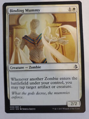 MTG Magic The Gathering Card Binding Mummy Creature Zombie White Amonkhet 2017 | eBay MTG Magic The Gathering Card Binding Mummy Creature Zombie White Amonkhet 2017 | eBay