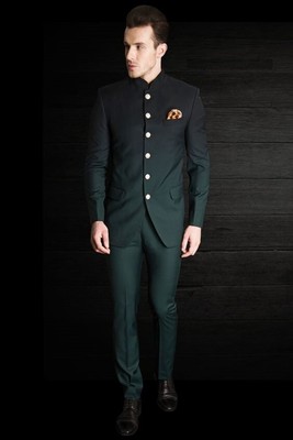 Men Green Jodhpuri Suit Wedding Groom 