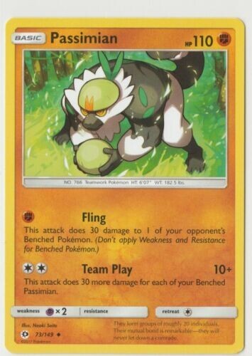 Passimian Pokemon TCG Card 73/149