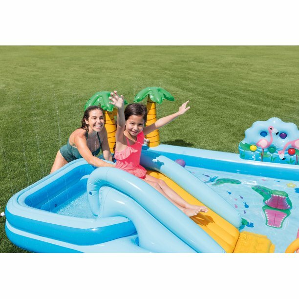 Intex Jungle Adventure Inflatable Play Center Kiddie Pool Wading