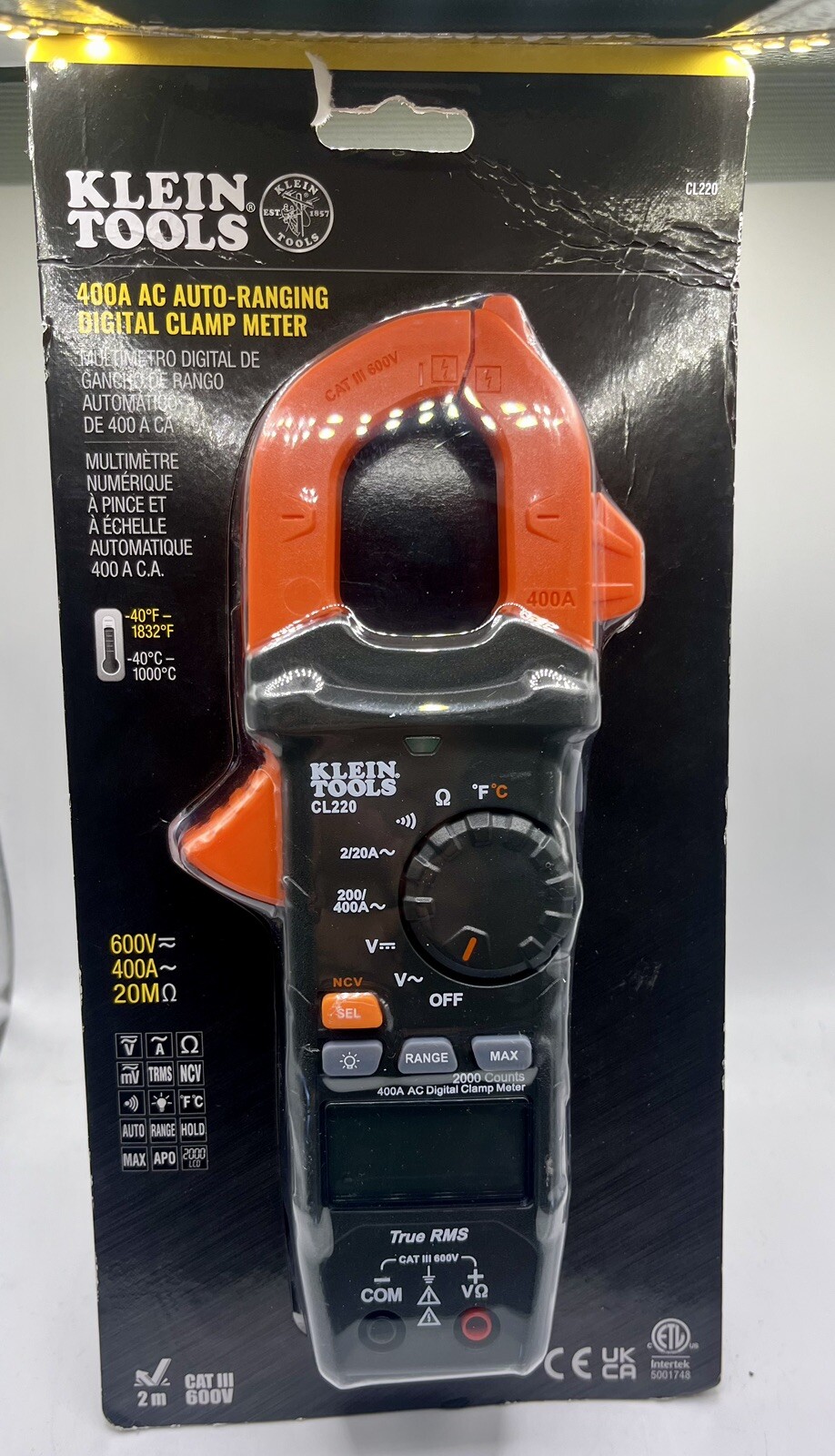 Klein Tools CL220 AC AutoRanging Digital Clamp Meter eBay