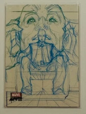 2018 Marvel Masterpieces Preliminary Art PA57 PROFESSOR X Odds 1:12😍*