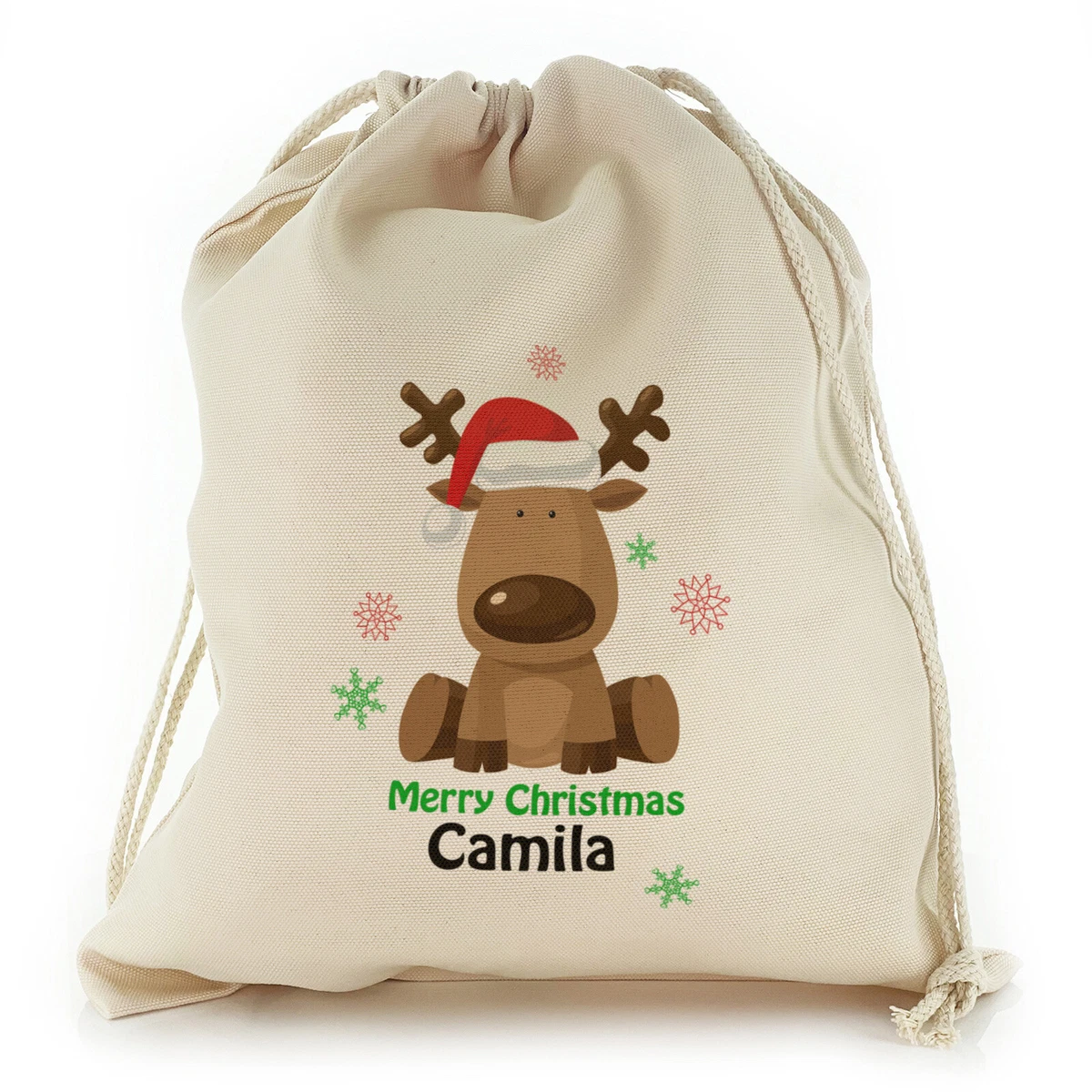 Personalised Christmas Sack Santa Bag Xmas Boy Girl Gift Stocking