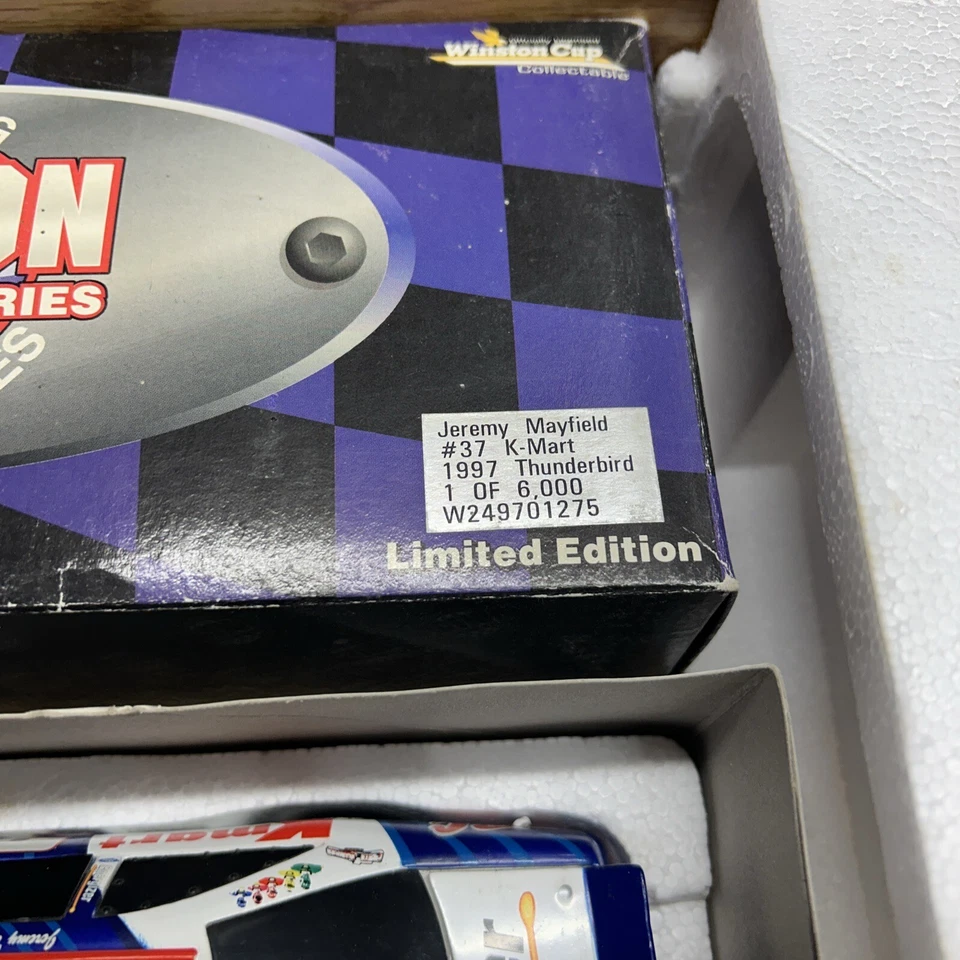 NASCAR Diecast BANK 1:24 Jeremy Mayfield #37 K-Mart 1997 Thunderbird  - Image 3 of 4