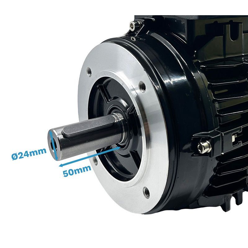Moteur monophasé 1.5 kW 3000 tr/min 230V 2MY90S B14 à condensateur permanent