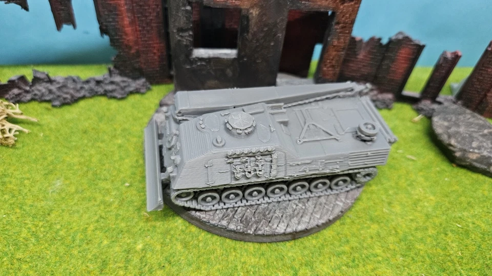 Veicolo Corazzato Recupero 2 " BPz-2 " Tedesco Arv Come Modello Kit Scala: 1:87 - Immagine 3 di 4