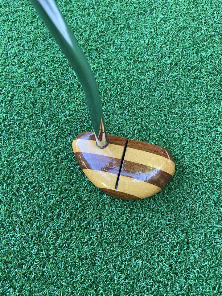 Golf Design Putter Woodie Executive Series. All Wood and Brass head eBay