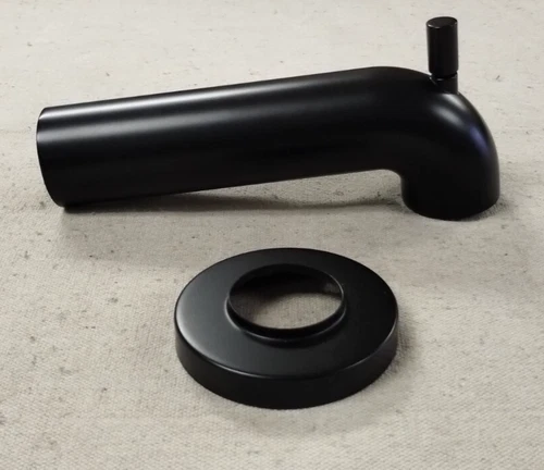 Signature Hardware Lexia Integrated Diverter Tub Spout Matte Black **FLAW** - Picture 1 of 6