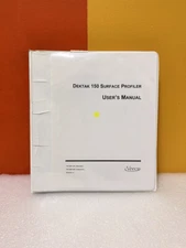 Veeco 980-294 Dektak 150 Surface Profiler User's Manual