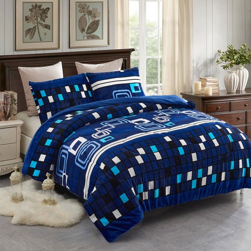 Sumptuously Sherpa Blankets Plush Faux Fur Borrego/Microfiber Reversible Blanket - Picture 10 of 85