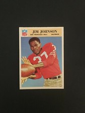 1966 PHILADELPHIA FOOTBALL SUPER HIGH GRADE SET BREAK. #177 JIM JOHNSON MINT