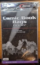 100 BCW Silver Age Comic Book Poly Bags Archival Safe 2 Mil 