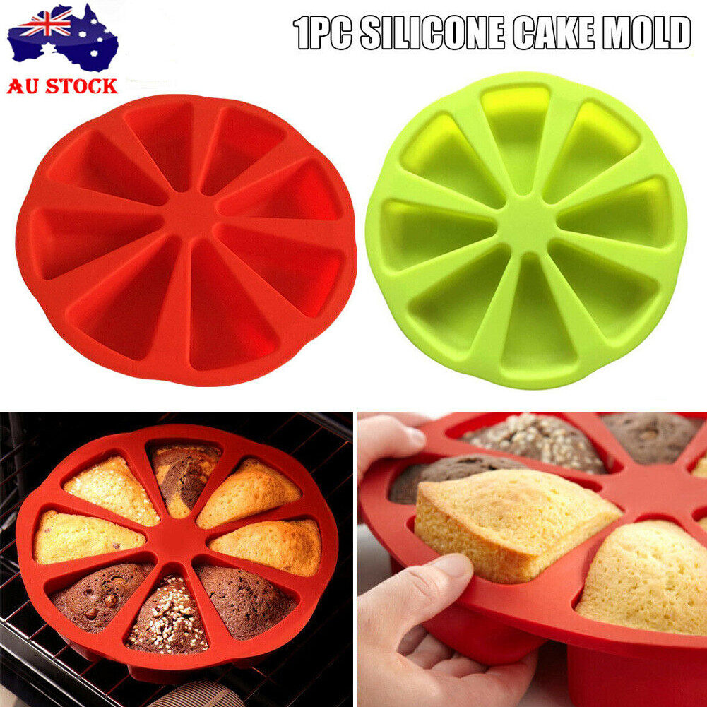 Pastry Pizza Pan Mould Silicone Cake Mold Slices Triangle