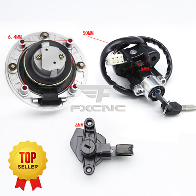 Ignition Gas Cover Lock Set Keys For GSF1200 Bandit 96-05  GSF600 96-99 97 98 99