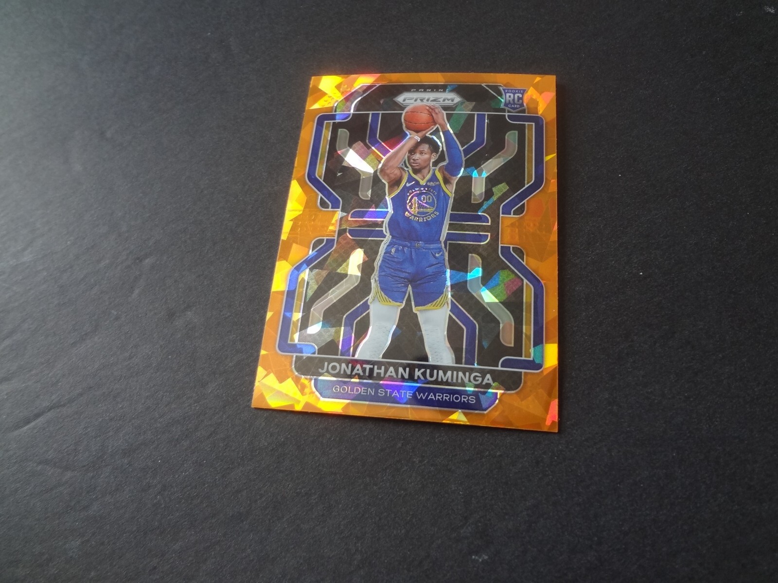 2021-22 Prizm Jonathan Kuminga Orange Ice Rookie 307 RC Golden State Warriors