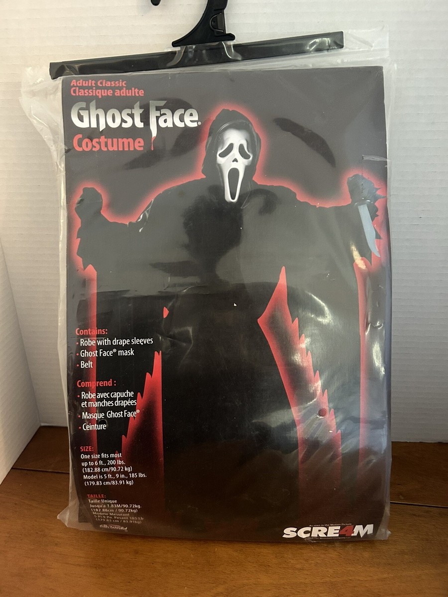 Scream 4 Ghost Face Costume Adult Standard Fun World 2010 SCRE4M