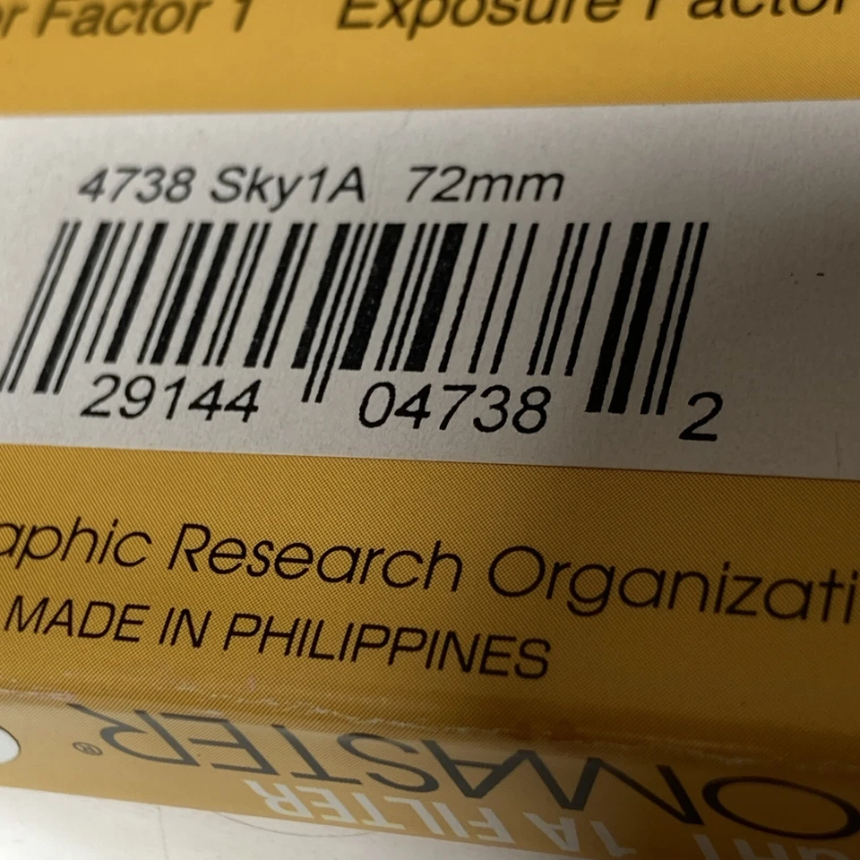 VTG PROMASTER Skylight 1A 72mm Camera Lens Filter Made Philippines Open Box - Image 4 of 4