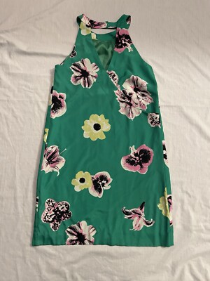 Jcrew Green Floral Shift Dress-size 0 | eBay