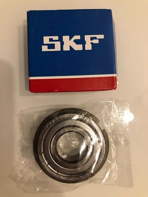 2x SKF Rillenkugellager einreihig, mit Ringnut im Aussenring 6204-2ZNR