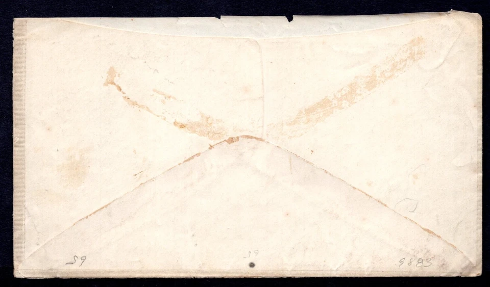 US 1860 EARLY N.Y. PATENT ADVERTISING AGENCY WHOLE COVER CACHET - Image 2 of 4