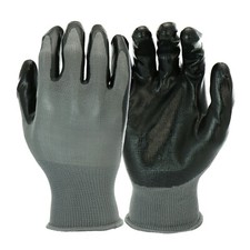 CASE OF Hyper Tough Multipurpose Nitrile Grip Gloves Size Large QTY 36 pairs