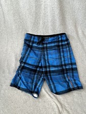 O  Neill Board Shorts Mens Size 30 Blue Plaid