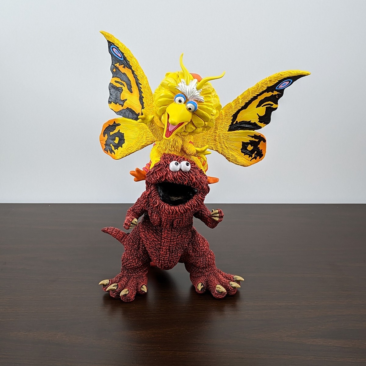 COOKIEZILLA VS BIGMOTH by Gabriel Marquez Red COOKIE MONSTER