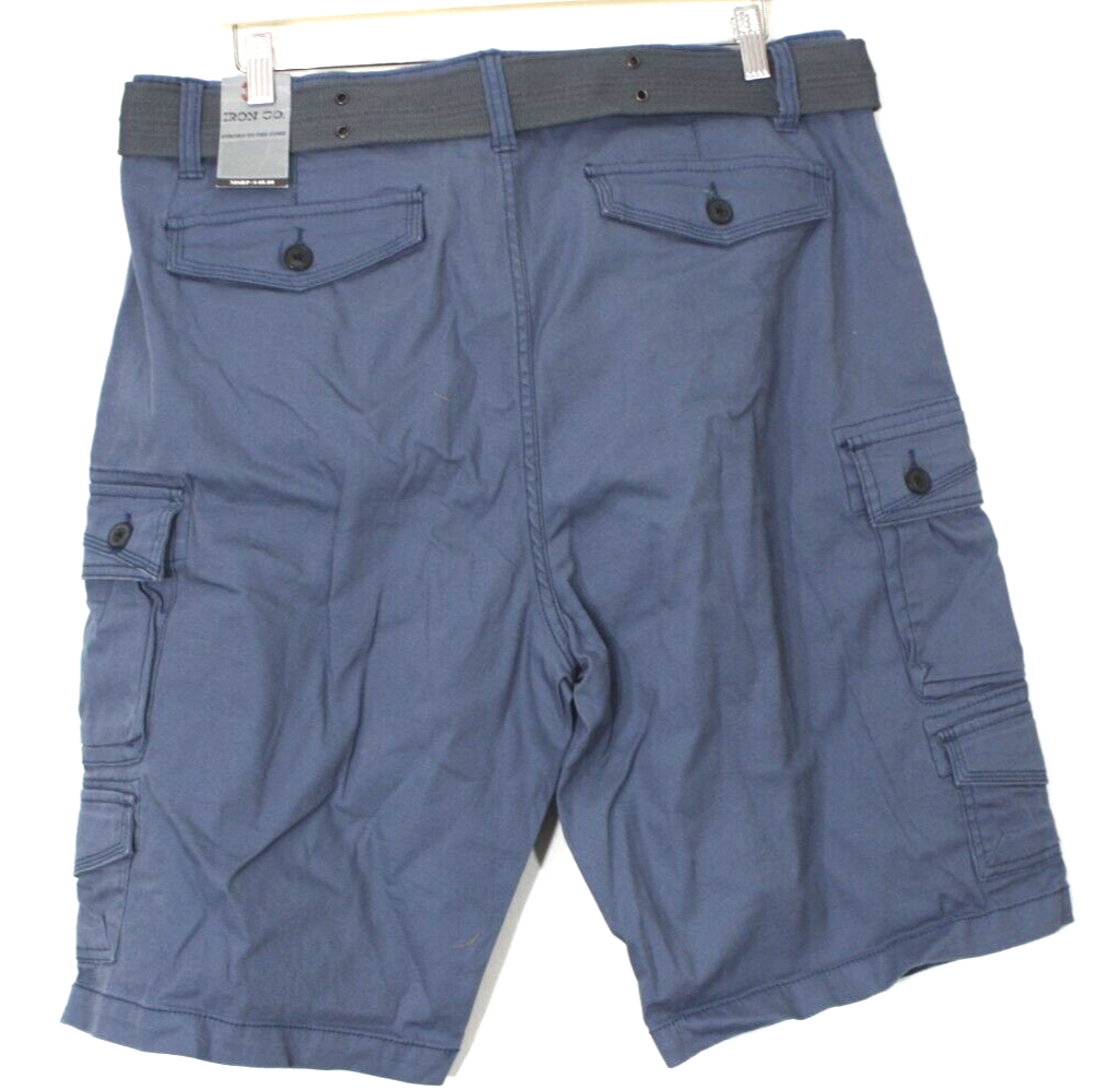 Iron Co. Stretch fabric shorts cargo Size 36 Men's Blue RN 95705 W39 eBay