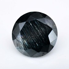 Pierre précieuse en vrac fantastique CERTIFIÉE Moissanite ronde 8 mm vert fon...