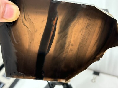 Tri-flow Sheen/Lace Obsidian Slab Lapidary Cabbing Knapping Combo ship avail